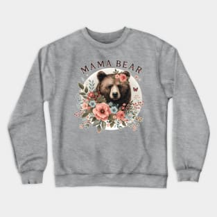 Floral Mama Bear Crewneck Sweatshirt